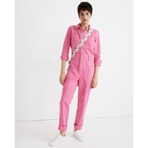 Madewell Pink Coverall Jumpsuit XS Fair Trade Certified